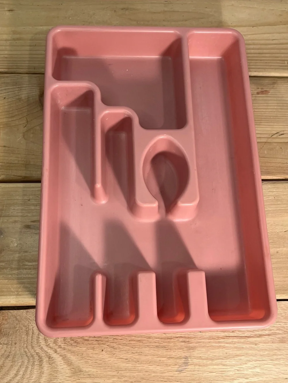 Vintage Rubbermaid Silverware Flatware Utensil Holder Tray 2921 Pink Mauve